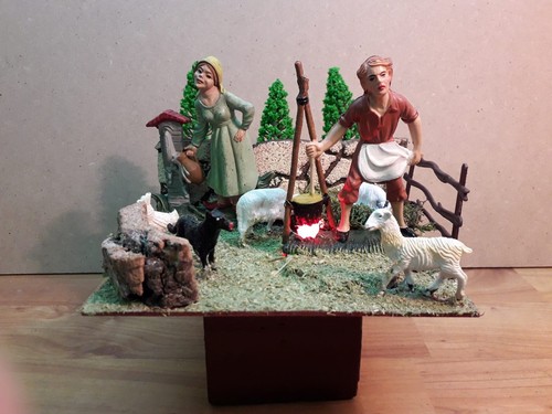 Nativity scene diorama - scene,
