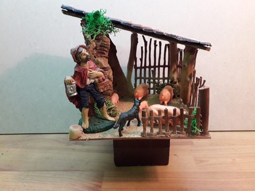 Nativity scene diorama - -,