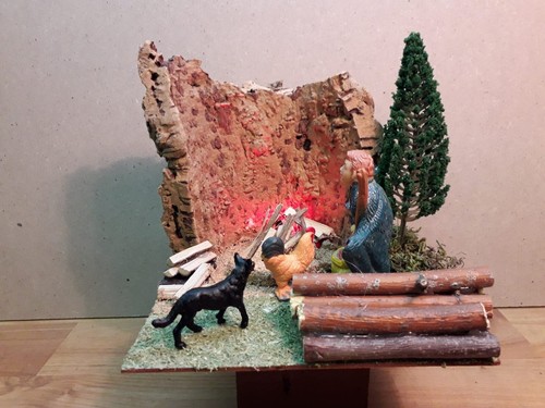 Nativity scene diorama - diorama,